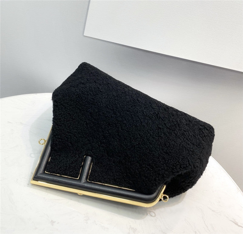 High Quality Luxury Fendi Lamb Wool First Bag – Style 32530 product detail