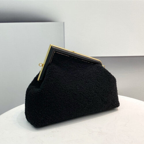High Quality Luxury Fendi Lamb Wool First Bag – Style 32530 product detail