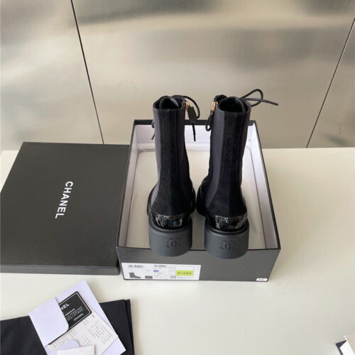 High Quality Luxury Chanel Platform Ankle Boots – Style 98822 product detail