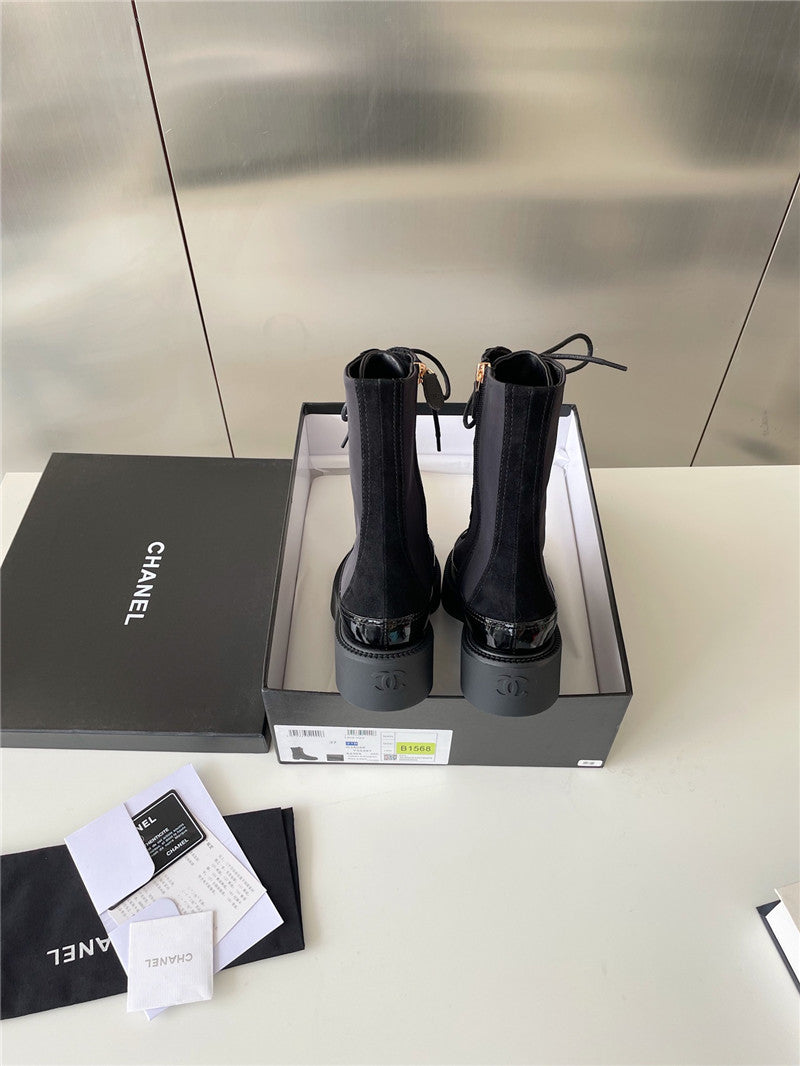 High Quality Luxury Chanel Platform Ankle Boots – Style 98822 product detail