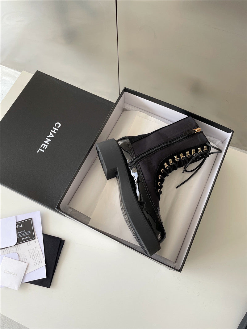 High Quality Luxury Chanel Platform Ankle Boots – Style 98822 product detail