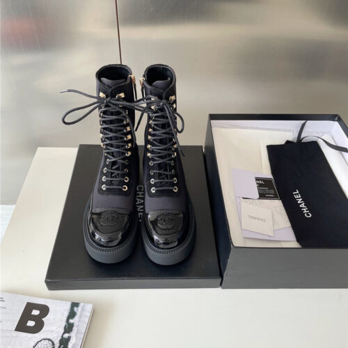 High Quality Luxury Chanel Platform Ankle Boots – Style 98822 alternate view