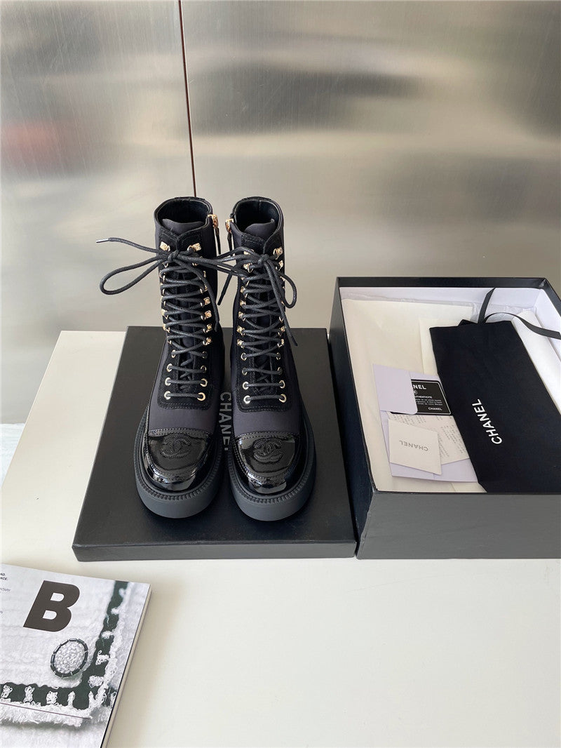 High Quality Luxury Chanel Platform Ankle Boots – Style 98822 product detail