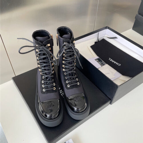 High Quality Luxury Chanel Platform Ankle Boots – Style 98822 product detail