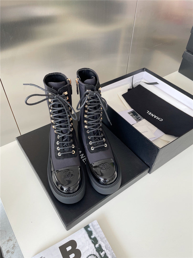 High Quality Luxury Chanel Platform Ankle Boots – Style 98822 product detail