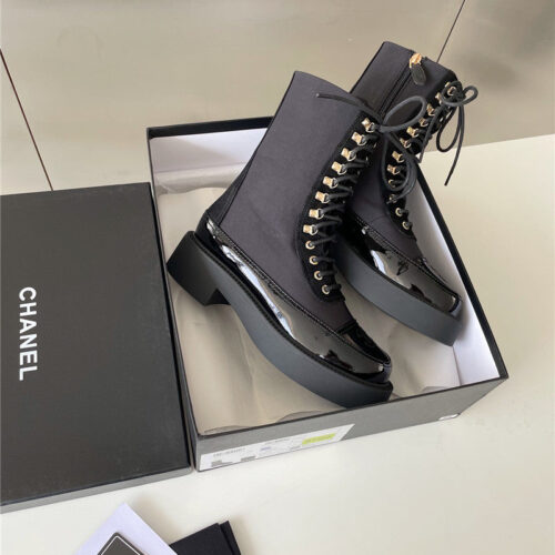 High Quality Luxury Chanel Platform Ankle Boots – Style 98822 product detail