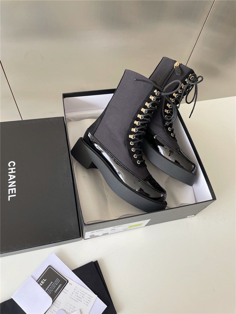 High Quality Luxury Chanel Platform Ankle Boots – Style 98822 product detail