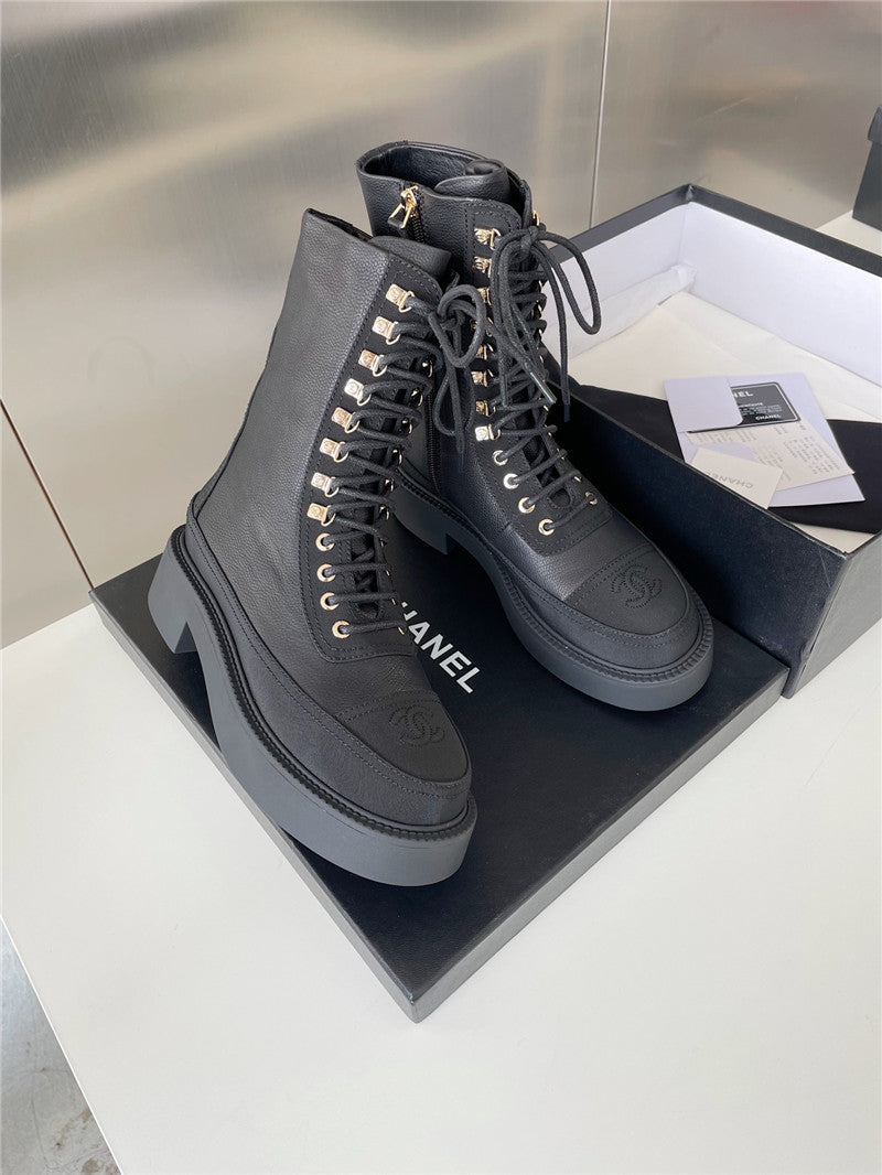 High Quality Luxury Chanel Platform Ankle Boots