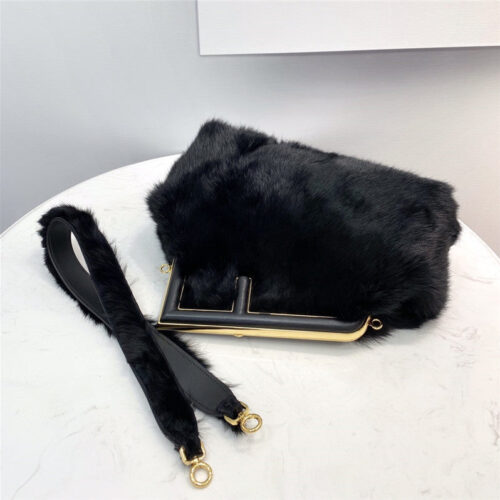 High Quality Luxury Fendi Mink Fur First Bag