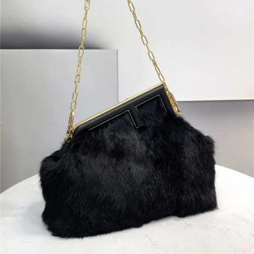 High Quality Luxury Fendi Mink Fur First Bag alternate view