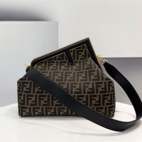 High Quality Luxury Fendi FF Logo First Bag