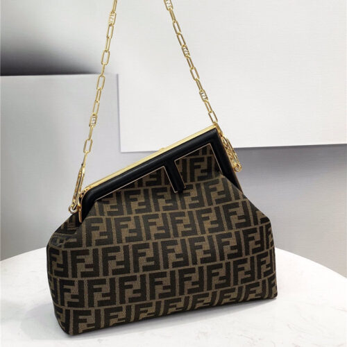 High Quality Luxury Fendi FF Logo First Bag alternate view
