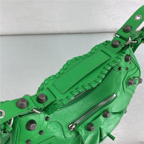 High Quality Luxury Balenciaga Le Cagole Leather Shoulder Bag Green product detail