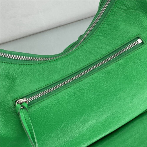 High Quality Luxury Balenciaga Le Cagole Leather Shoulder Bag Green product detail