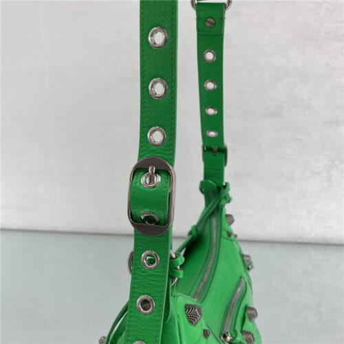 High Quality Luxury Balenciaga Le Cagole Leather Shoulder Bag Green product detail