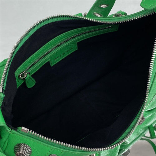High Quality Luxury Balenciaga Le Cagole Leather Shoulder Bag Green product detail