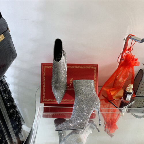 High Quality Luxury Rene Caovilla Drilled Pointed High Heel Boots product detail