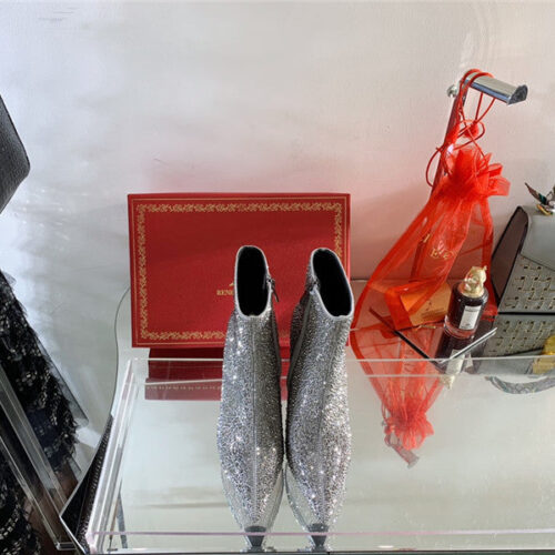 High Quality Luxury Rene Caovilla Drilled Pointed High Heel Boots product detail