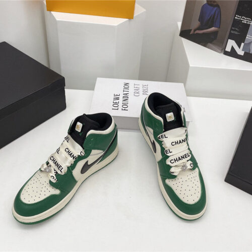 High Quality Luxury Chanel Nike High Top Sneakers – Style 19302