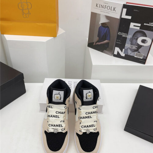 High Quality Luxury Chanel Nike High Top Sneakers – Style 50374 product detail