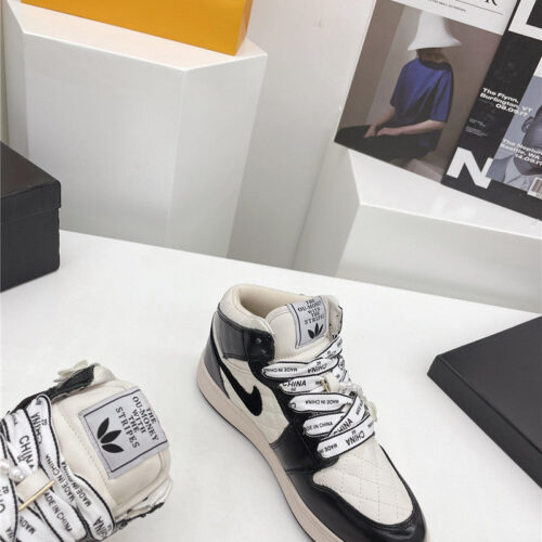 High Quality Luxury Chanel Nike High Top Sneakers product detail