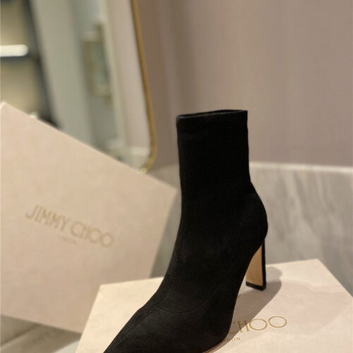 High Quality Luxury Jimmy Choo Stretch Boots Short Boots product detail