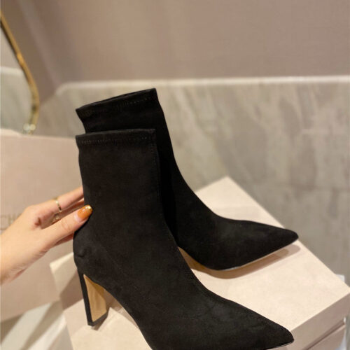 High Quality Luxury Jimmy Choo Stretch Boots Short Boots product detail