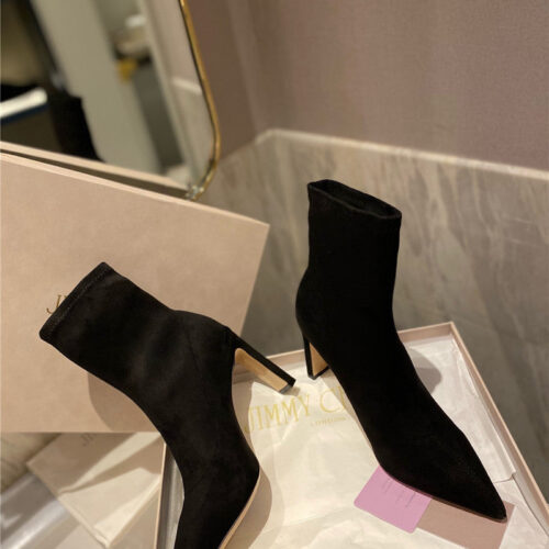 High Quality Luxury Jimmy Choo Stretch Boots Short Boots product detail