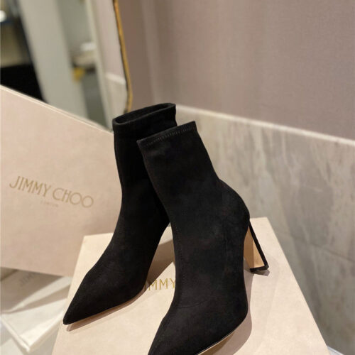 High Quality Luxury Jimmy Choo Stretch Boots Short Boots product detail
