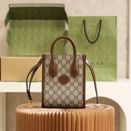 High Quality Luxury Gucci Mini Tote Bag With Interlocking G