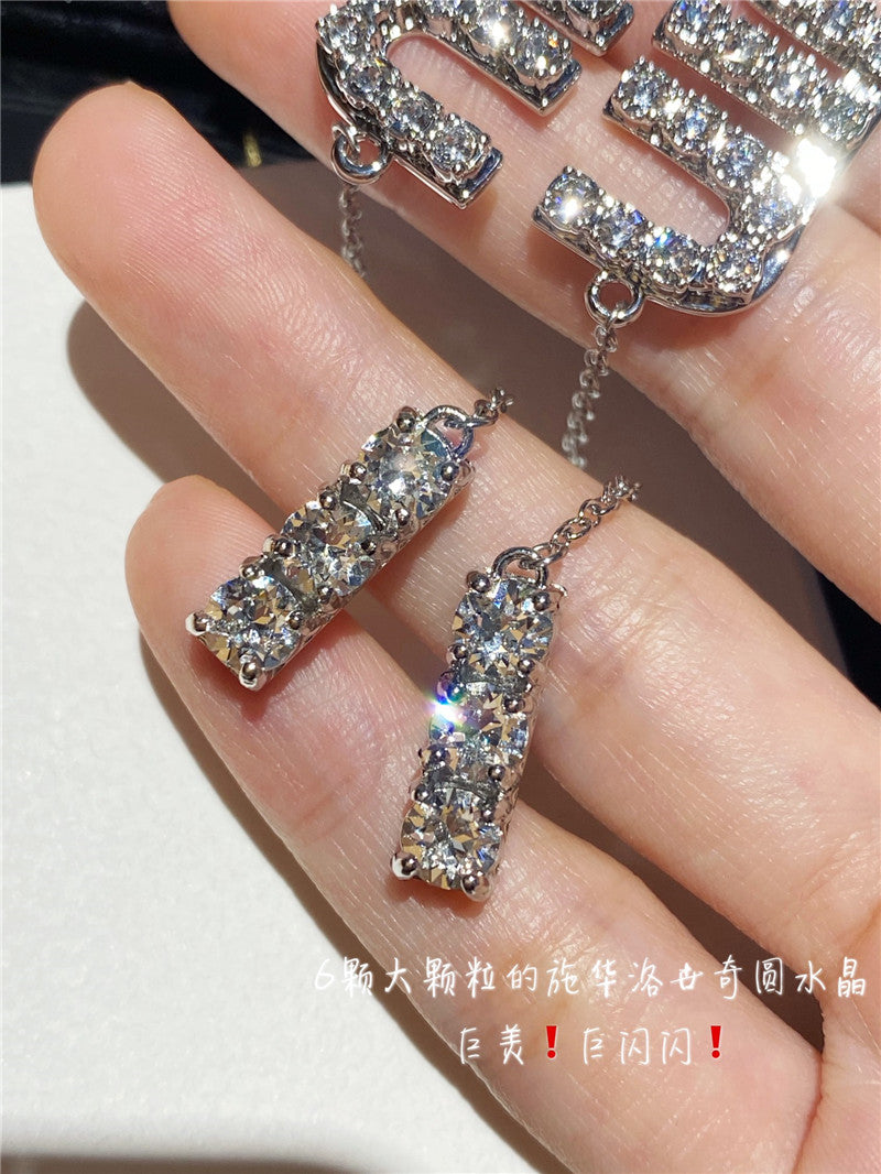 High Quality Luxury Miumiu Crystal Drill Earrings – Style 51183 product detail