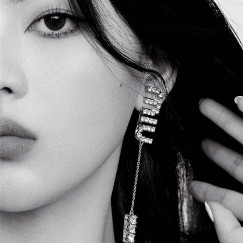 High Quality Luxury Miumiu Crystal Drill Earrings – Style 51183 alternate view