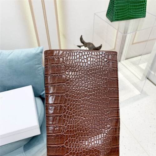 High Quality Luxury Amina Muaddi Crocodile Print Boots product detail