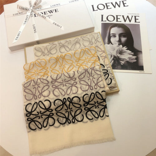 High Quality Luxury Loewe Anagram Scarf In Wool And Cashmere product detail