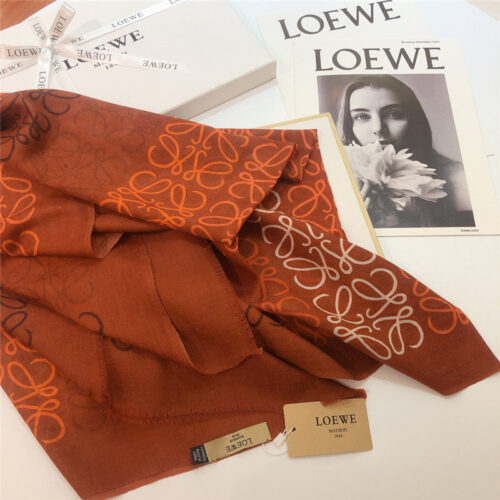 High Quality Luxury Loewe Anagram Scarf In Wool And Cashmere – Style 26505 product detail