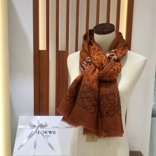 High Quality Luxury Loewe Anagram Scarf In Wool And Cashmere – Style 26505