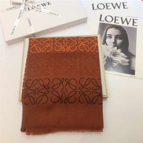 High Quality Luxury Loewe Anagram Scarf In Wool And Cashmere – Style 26505 product detail