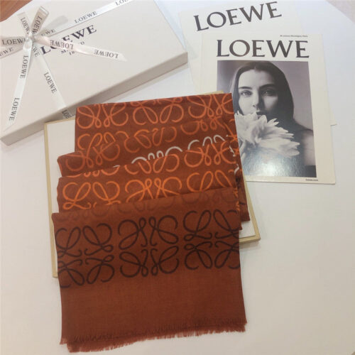 High Quality Luxury Loewe Anagram Scarf In Wool And Cashmere – Style 26505 product detail