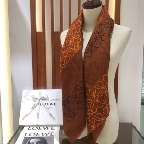 High Quality Luxury Loewe Anagram Scarf In Wool And Cashmere – Style 26505 product detail