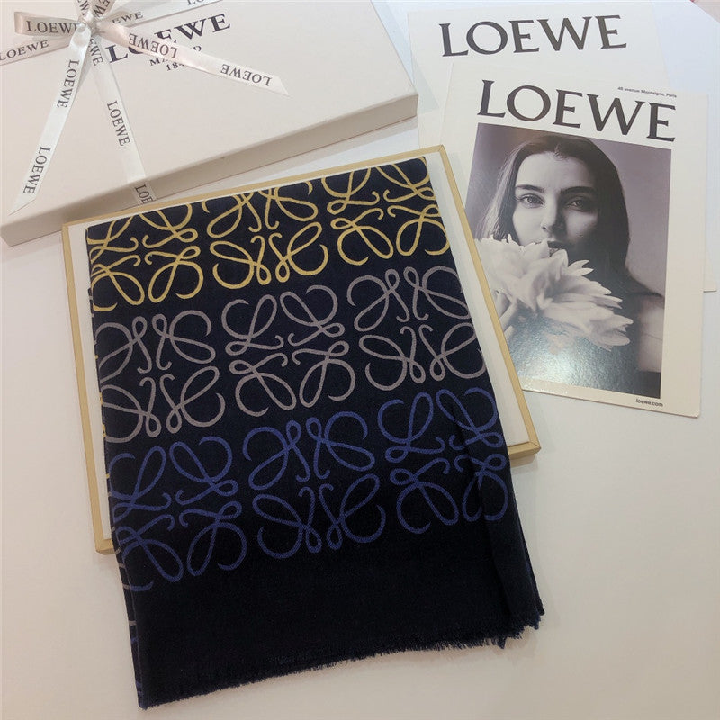 High Quality Luxury Loewe Anagram Scarf In Wool And Cashmere – Style 26502 product detail