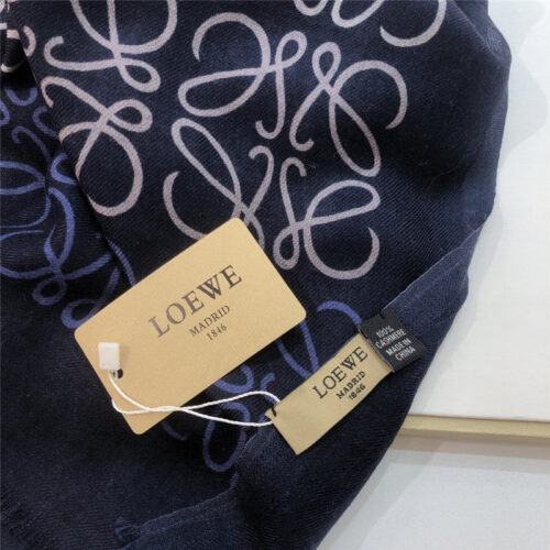 High Quality Luxury Loewe Anagram Scarf In Wool And Cashmere – Style 26502 product detail