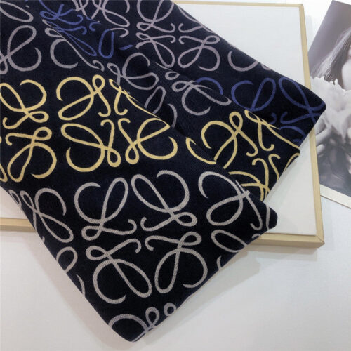 High Quality Luxury Loewe Anagram Scarf In Wool And Cashmere – Style 26502 product detail