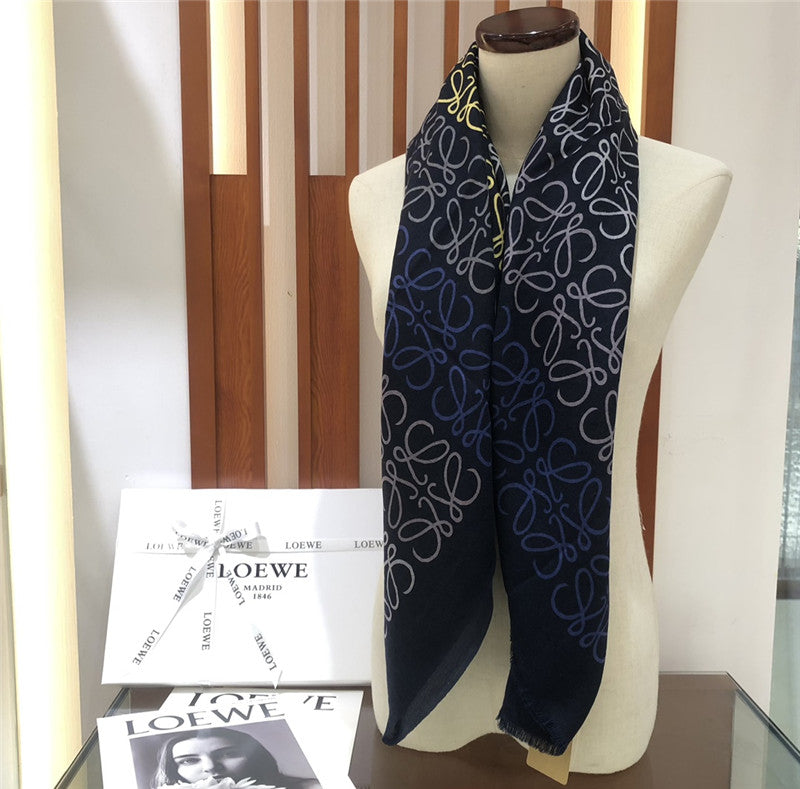 High Quality Luxury Loewe Anagram Scarf In Wool And Cashmere – Style 26502 product detail