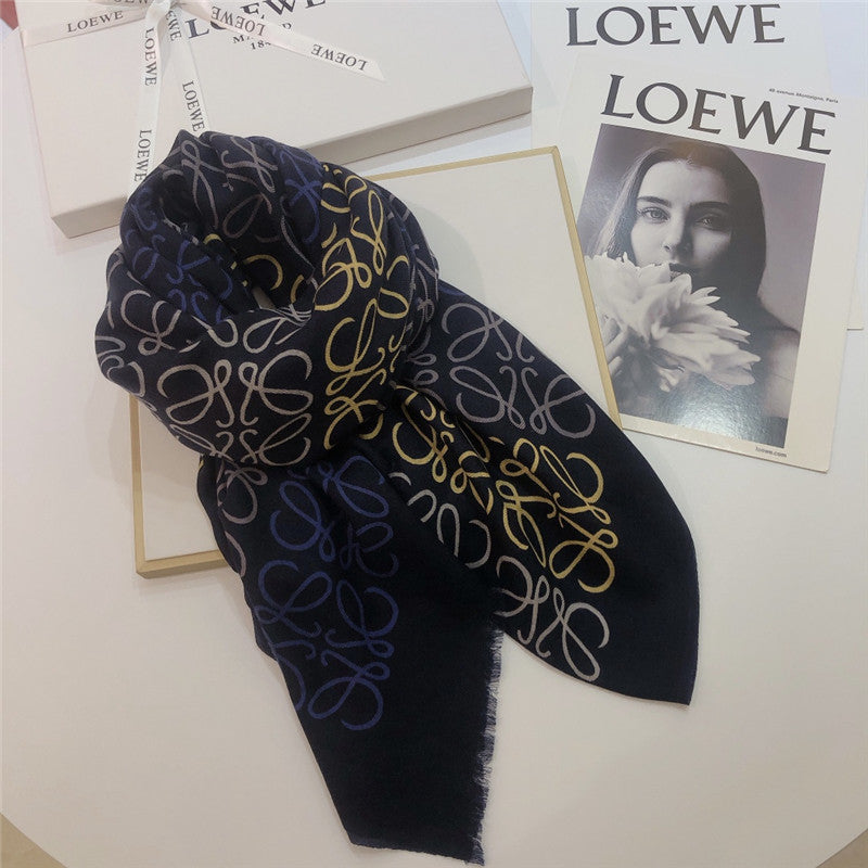 High Quality Luxury Loewe Anagram Scarf In Wool And Cashmere – Style 26502 product detail