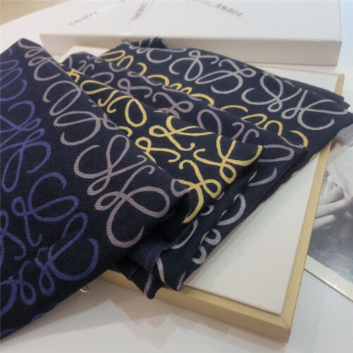 High Quality Luxury Loewe Anagram Scarf In Wool And Cashmere – Style 26502 product detail