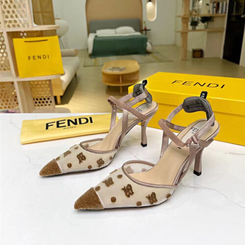 High Quality Luxury Fendi High Heel Sandals – Style 57907