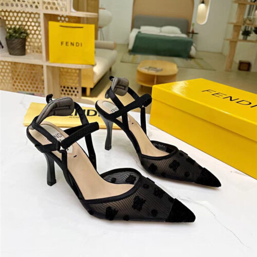 High Quality Luxury Fendi High Heel Sandals – Style 62995