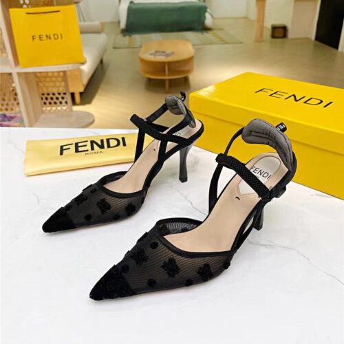High Quality Luxury Fendi High Heel Sandals – Style 62995 alternate view