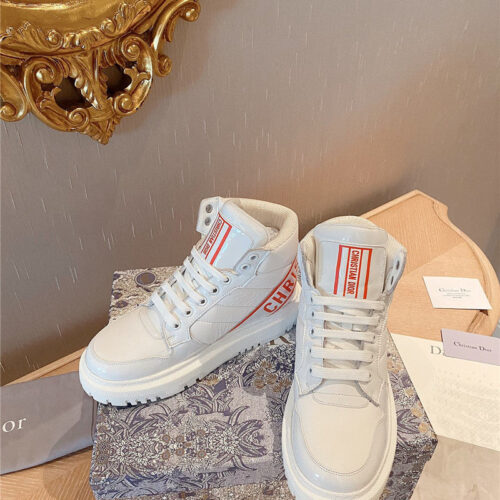 High Quality Luxury Dior High-Top Warmth Sneakers