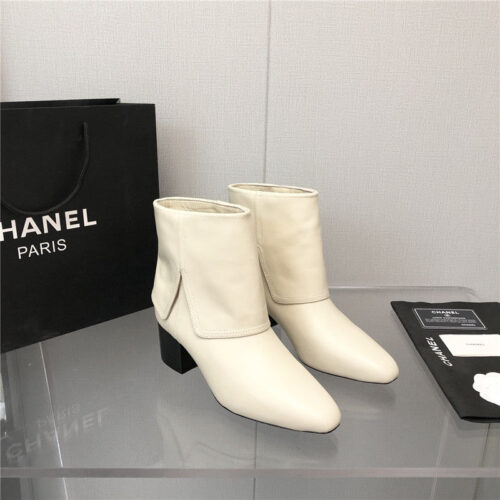 High Quality Luxury Chanel New Short Ankle Boots